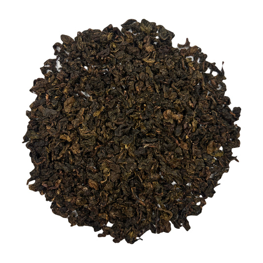 China oolong, oolong tea, top view