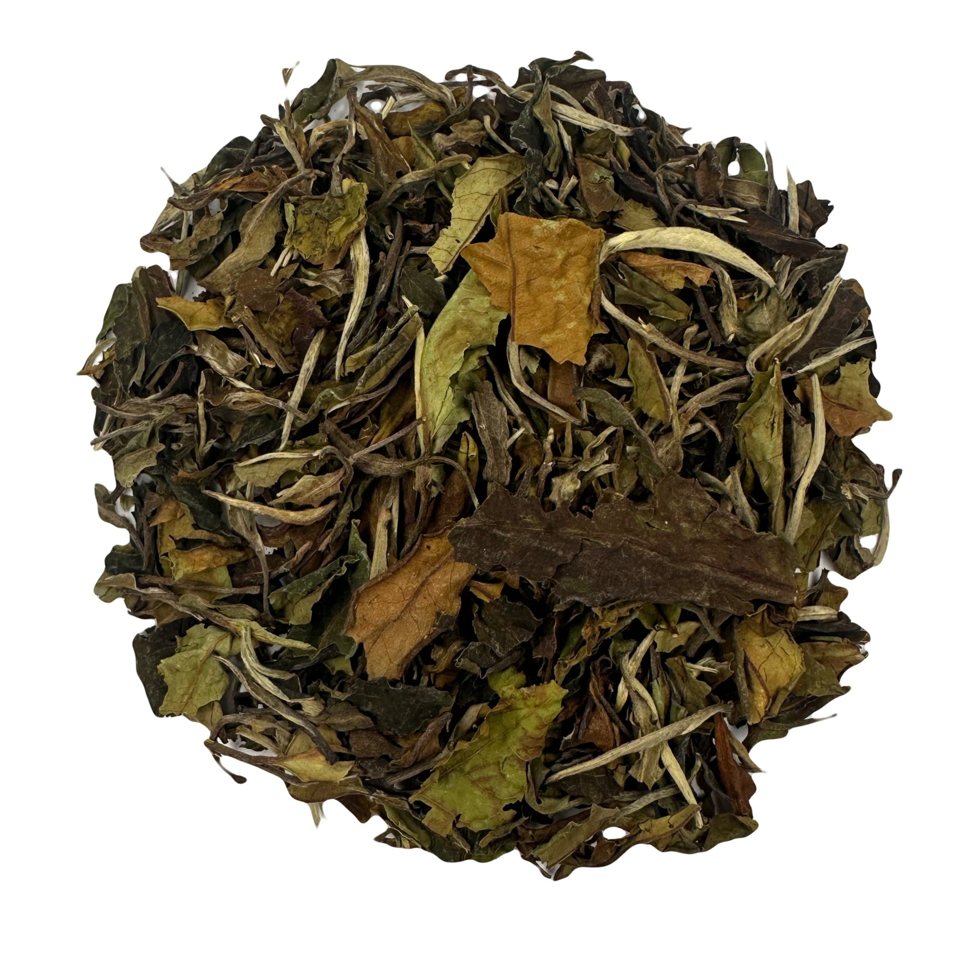 Pai Mu Tan, White tea, top view